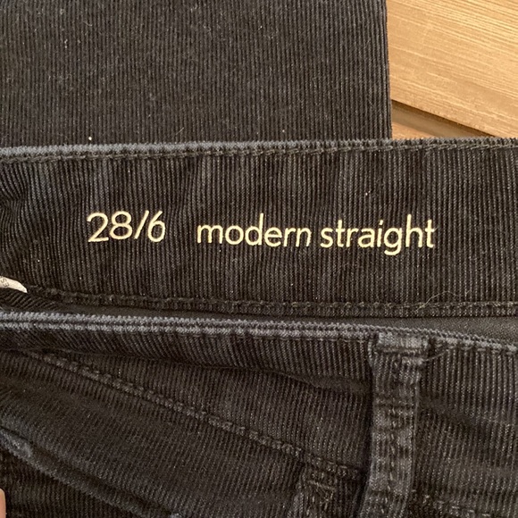 The Loft Black corduroy pants size 28 - Picture 3 of 5